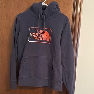 The North Face Blue Sweatshirt with Iconic Logo